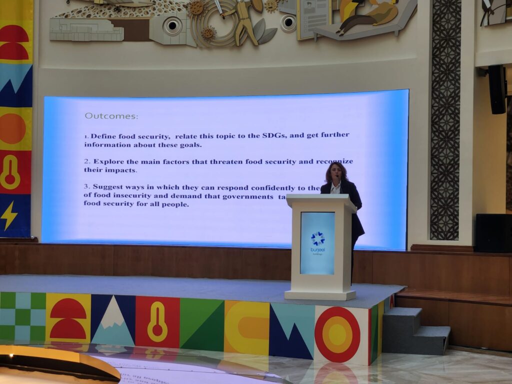 Roudaina Kassam, Teacher, at the Climate Challenge finals